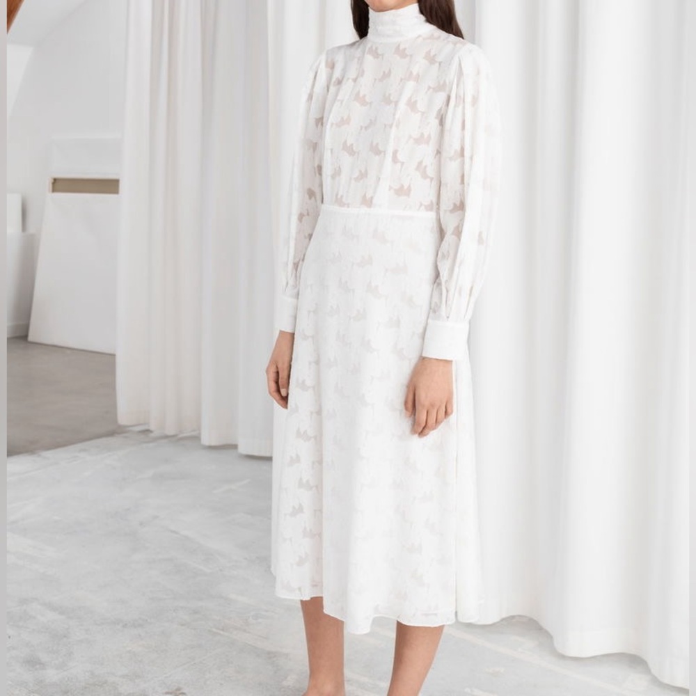 STOCKHOLM ATELIER & OTHER STORIES JACQUARD DRESS - Picture 6 of 12